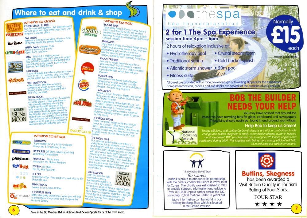 Pages 6 & 7 - Where to Eat, Drink & Shop