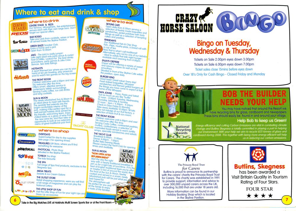 Pages 6 & 7 - Where to Eat, Drink & Shop
