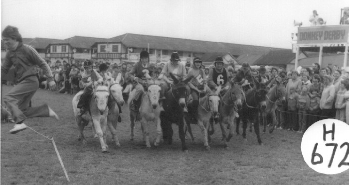 Martin takes a leap at the Donkey Derby!