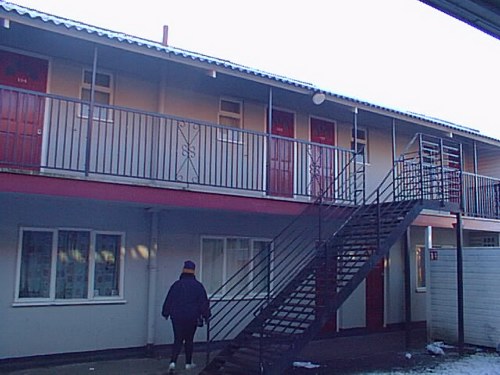 Old Blue Camp. Now Staff Chalets